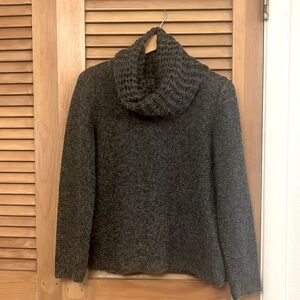 Eileen Fisher Italian Yarn wool mohair sweater Grey Size M